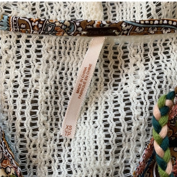 Free People XS NWOT Cali Dreams Hooded Tunic - Picture 7 of 10